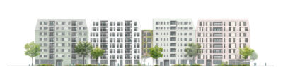 Ansicht Nord-West Frankenallee Teilbereich Ost